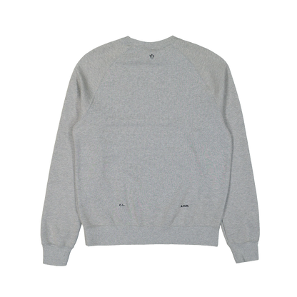 Nike NOCTA Crewneck Grey - zadný pohľad na fleecovú mikinu FN8160-063