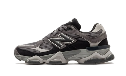 New Balance 9060 Black Castlerock, pohľad zozadu na pätovú časť