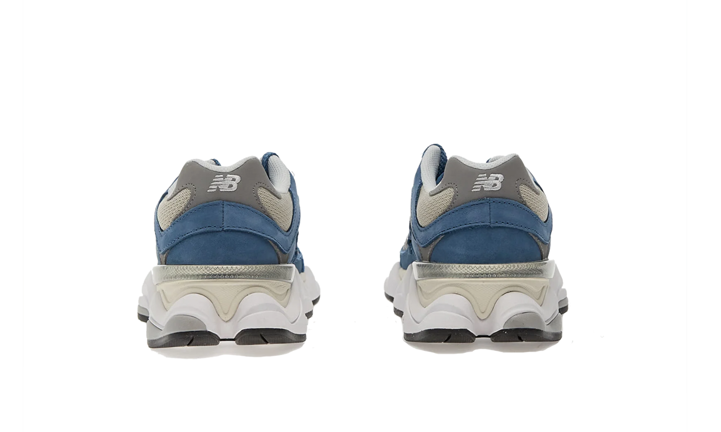 New Balance 9060 Shoreline Blue, pohľad zozadu na päťové tlmenie