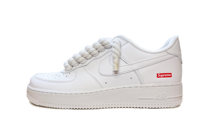 Nike Air Force 1 Low Supreme White - Biele Rope Šnúrky
