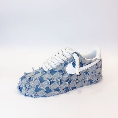 Nike Air Force 1 Ripped Denim