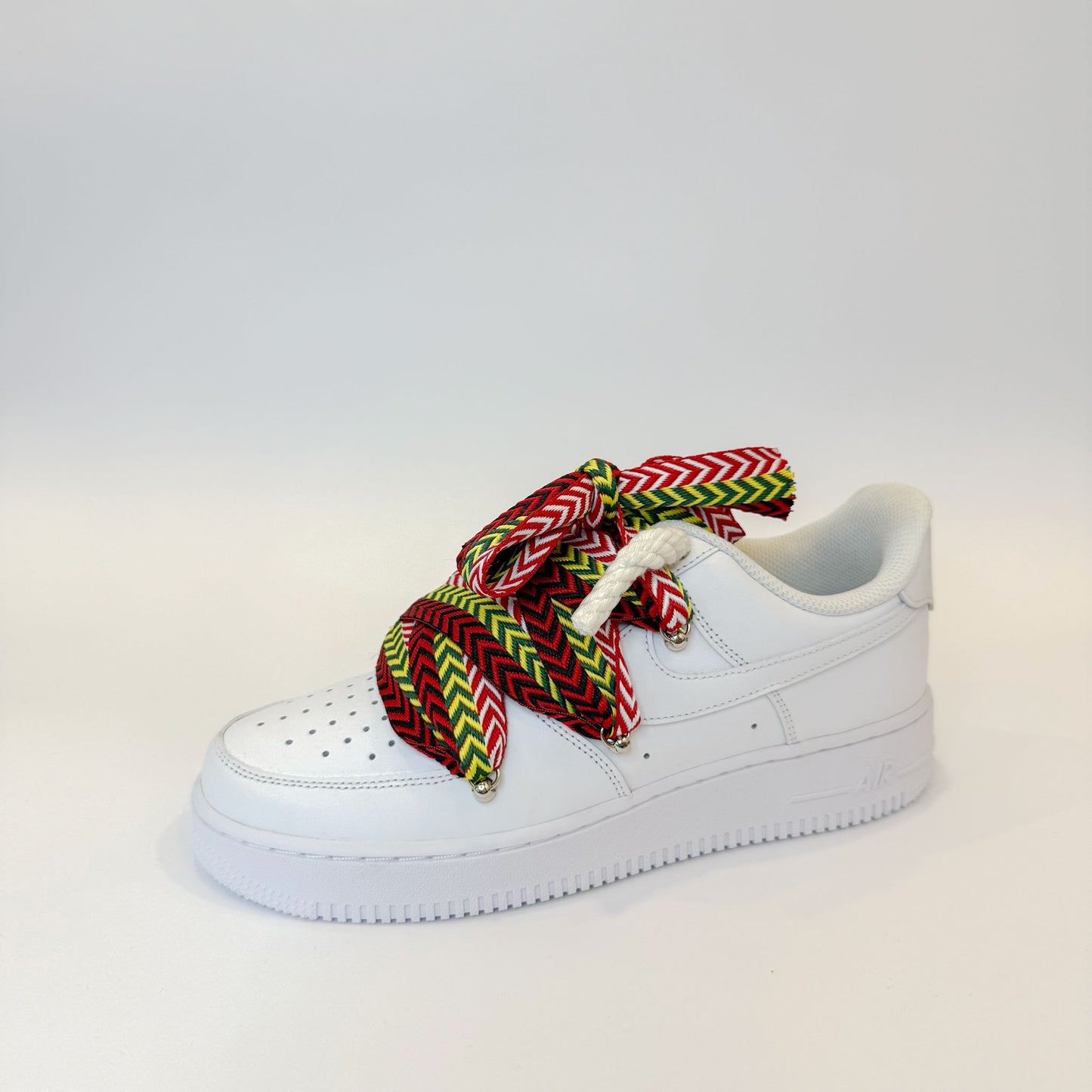 Nike Air Force 1 White Lanvin Rope Laces Multicolor