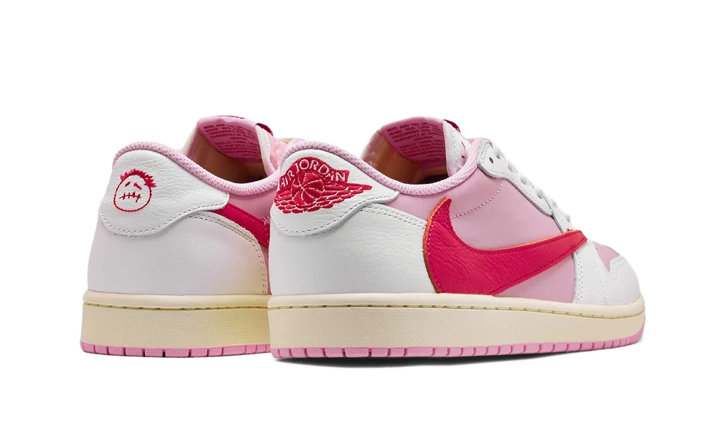 Air Jordan 1 Low OG Travis Scott Tropical Pink IQ7604-101 zadný pohľad