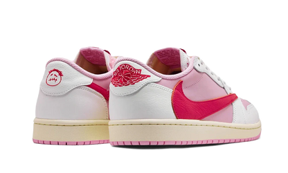 Air Jordan 1 Low OG Travis Scott Tropical Pink IQ7604-101 zadný pohľad