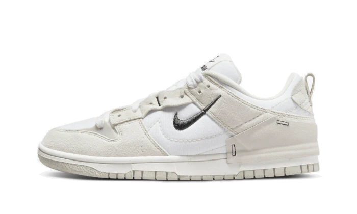 Tenisky Nike Dunk nízke bielo-bežové, pohľad z boku