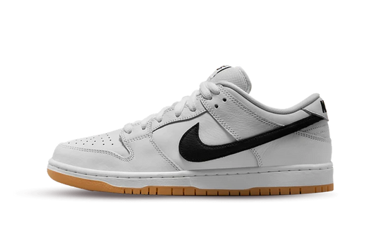 Skateboardové Tenisky Nike Dunk nízke bielo-čierne, pohľad z boku