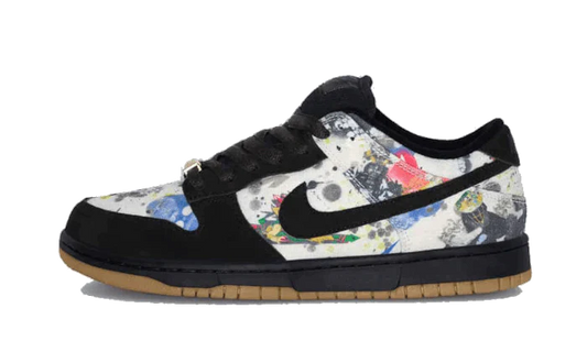 Skateboardové Tenisky Nike Dunk nízke Supreme čierne, pohľad z boku