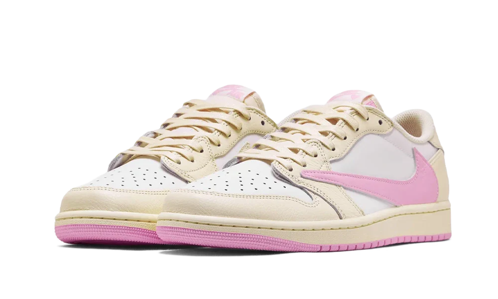 Air Jordan 1 Low OG Travis Scott Shy Pink IQ7604-100 pohľad spredu