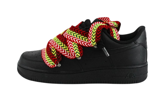 Nike Air Force 1 Black Lanvin Rope Laces Multicolor