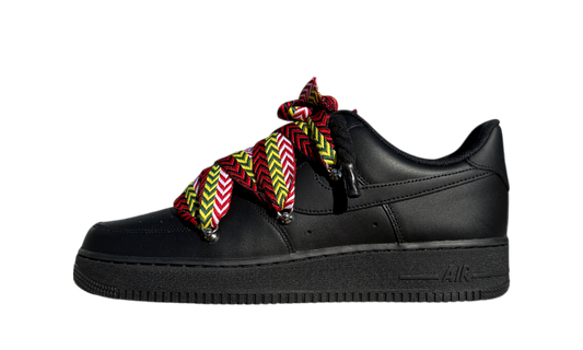 Nike Air Force 1 Black Lanvin Rope Laces Multicolor