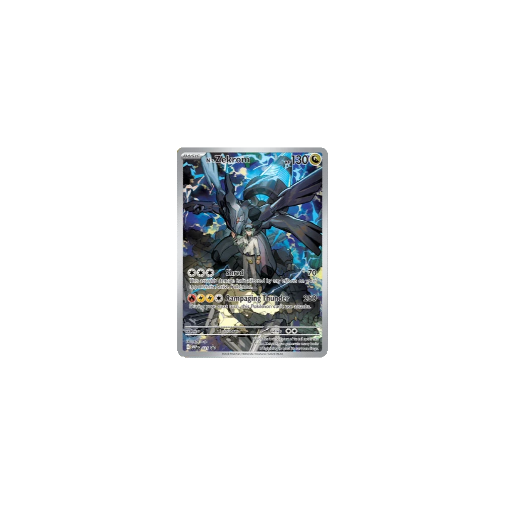 Pokémon Ascended Heroes N's Zekrom promo karta full-art foil