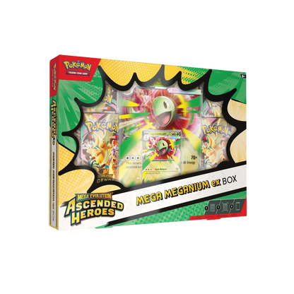 Pokémon Ascended Heroes Mega Meganium ex Box s Grass-type Mega Evolution v kvetoch