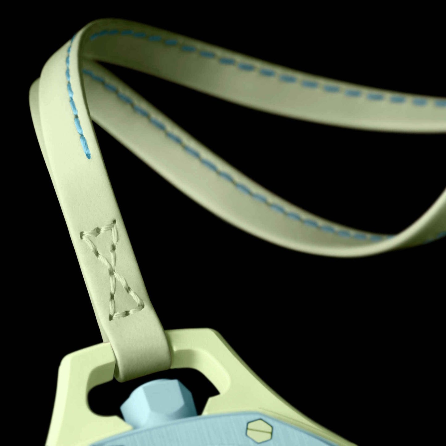 Swatch x Audemars Piguet Royal Pop Blaue Acht SSX03L101N detail šnúrky