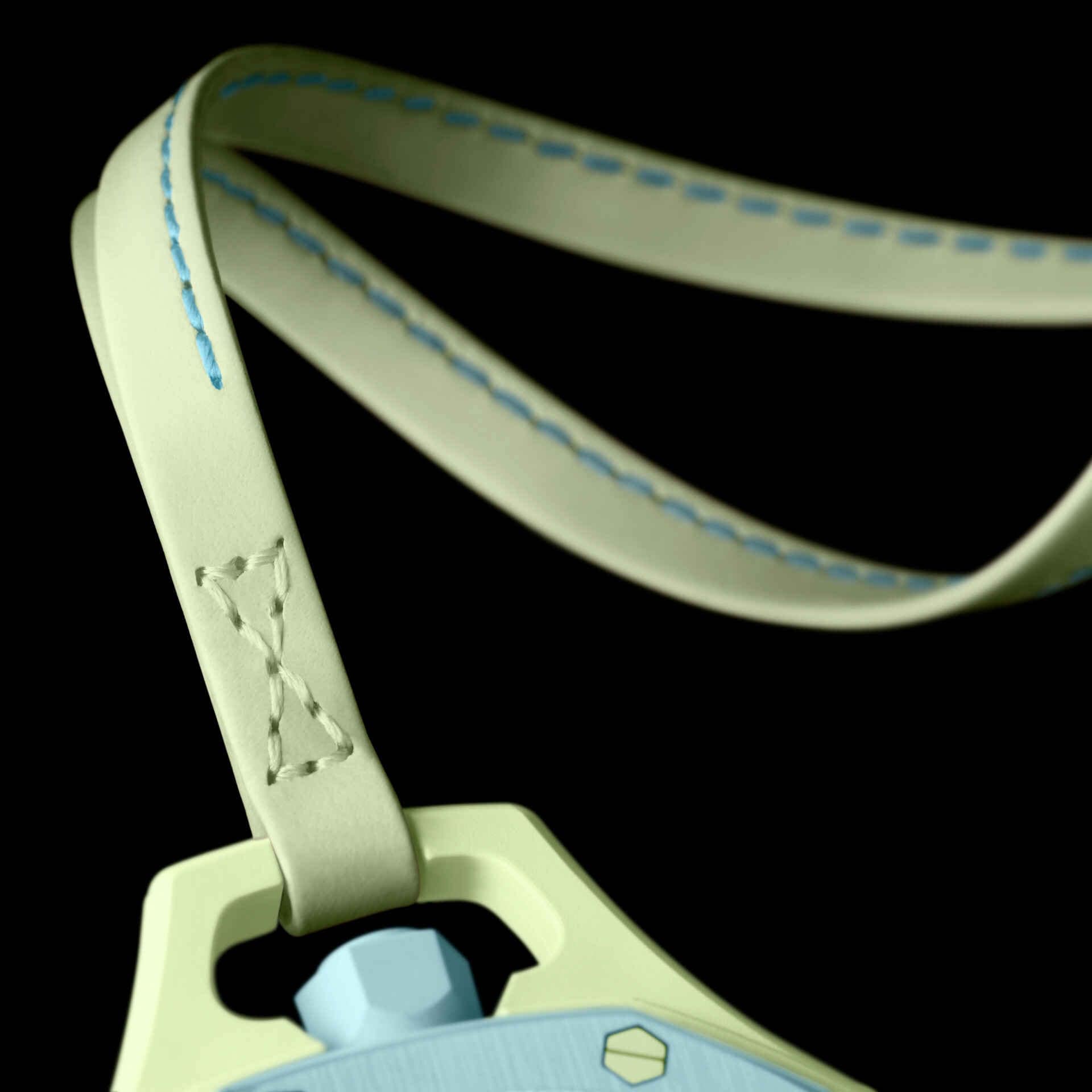 Swatch x Audemars Piguet Royal Pop Blaue Acht SSX03L101N detail šnúrky