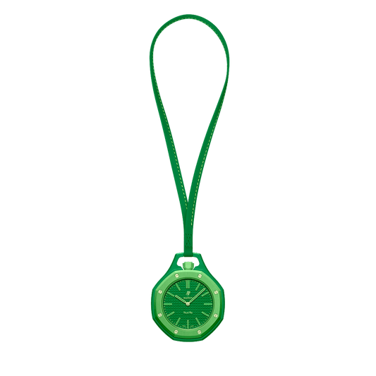 Swatch x Audemars Piguet Royal Pop Green Eight SSX03G100N celý pohľad so šnúrkou