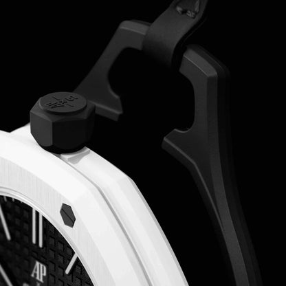 Swatch x Audemars Piguet Royal Pop Ocho Negro SSX03W101N bočný detail korpusu