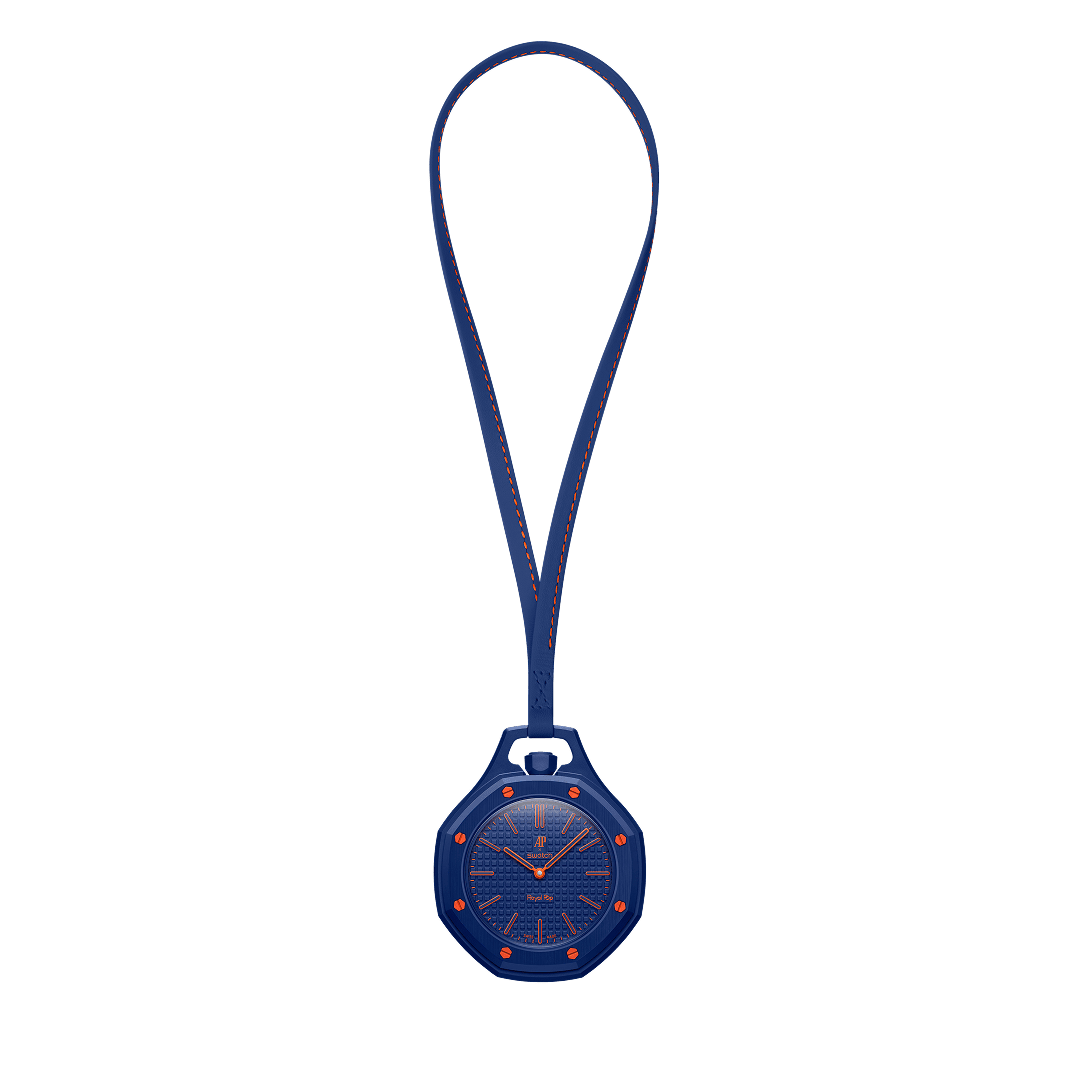 Swatch x Audemars Piguet Royal Pop Orenji Hachi SSX03L103N celý pohľad so šnúrkou