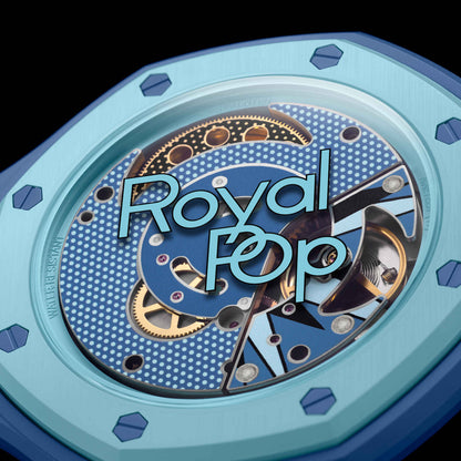 Swatch x Audemars Piguet Royal Pop Savonnette Lan Ba SSX03L100N detail ciferníka