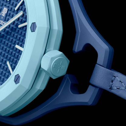 Swatch x Audemars Piguet Royal Pop Savonnette Lan Ba SSX03L100N bočný detail korpusu