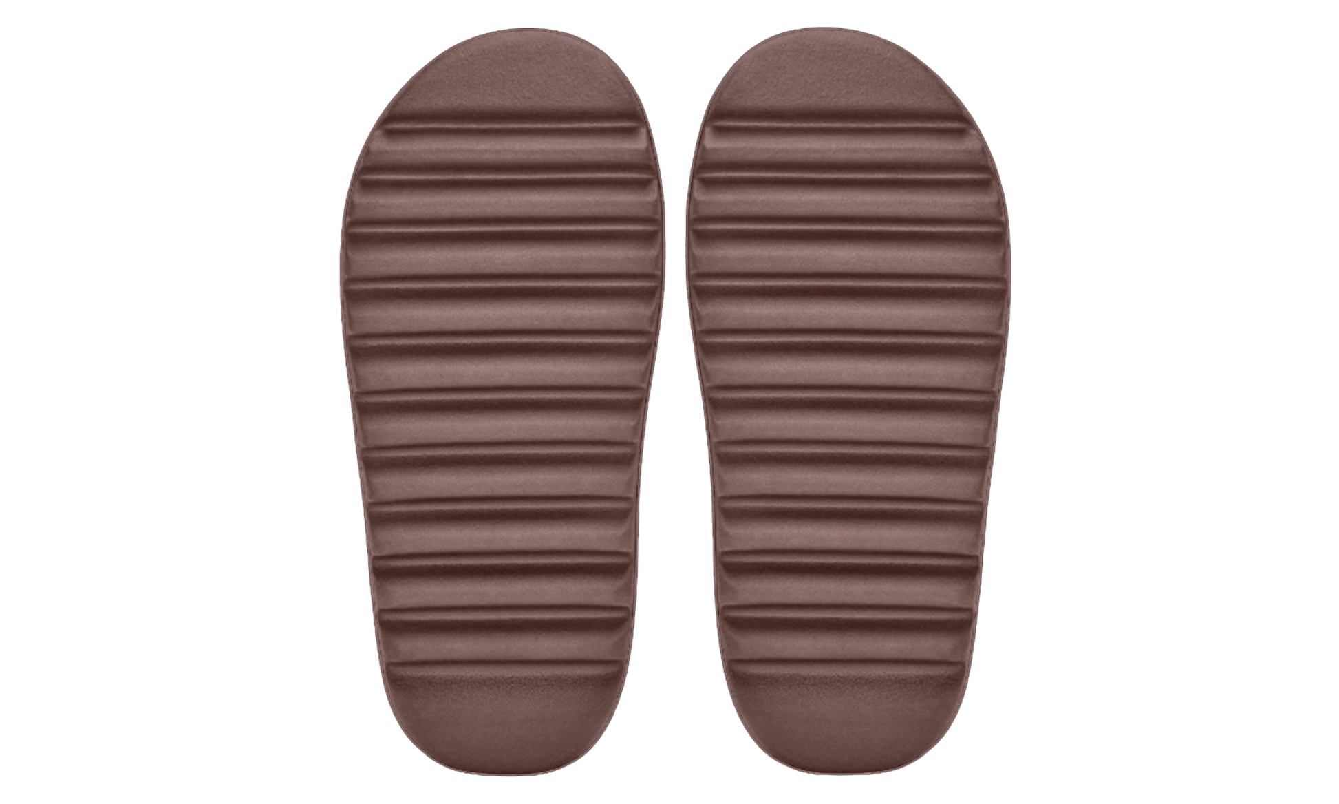 Šľapky Yeezy Slide Fudge bez adidasu, pohľad zo spodu