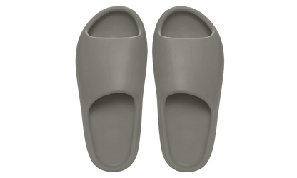 Šľapky Yeezy Slide sivé bez adidasu, pohľad z vrchu