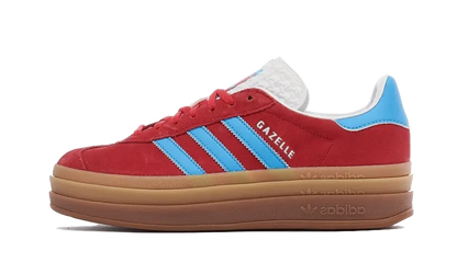 Tenisky adidas Gazelle bold červeno-modré, pohľad z boku