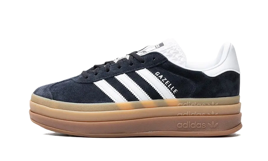 Tenisky adidas Gazelle Bold čierno-biele, pohľad z boku