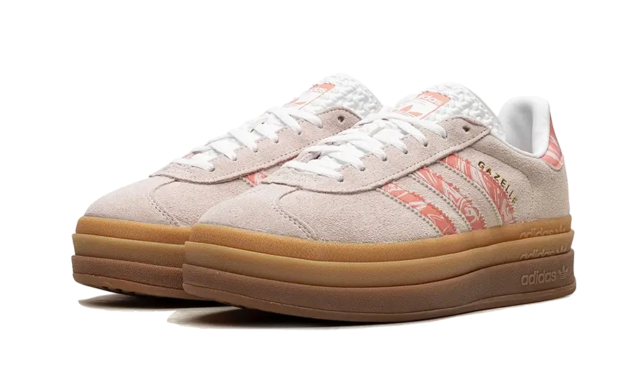 Tenisky adidas Gazelle Bold oranžovo-telové, pohľad z predu