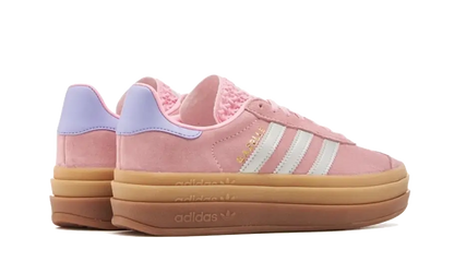 Tenisky adidas Gazelle Bold ružovo-biele, pohľad zo zadu