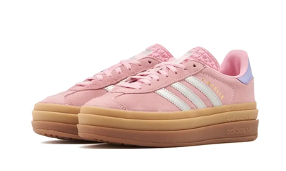 Tenisky adidas Gazelle Bold ružovo-biele, pohľad z predu