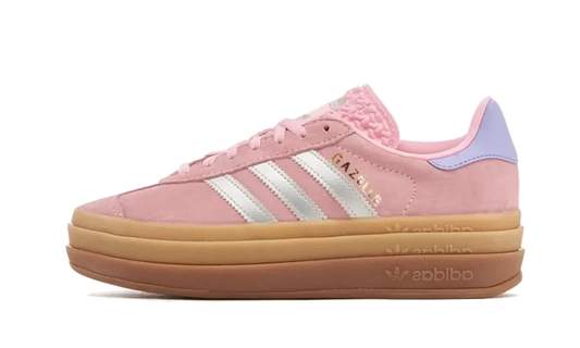 Tenisky adidas Gazelle Bold ružovo-biele, pohľad z boku