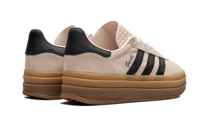 Tenisky adidas Gazelle Bold čierno-bežové, pohľad zo zadu