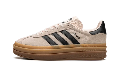 Tenisky adidas Gazelle Bold čierno-bežové, pohľad z boku