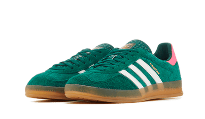 Tenisky adidas Gazelle zeleno-ružové, pohľad z uhla