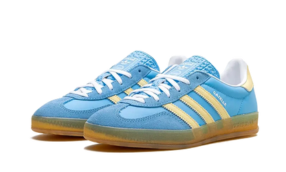 Tenisky adidas Gazelle modro-žlté, pohľad z predu