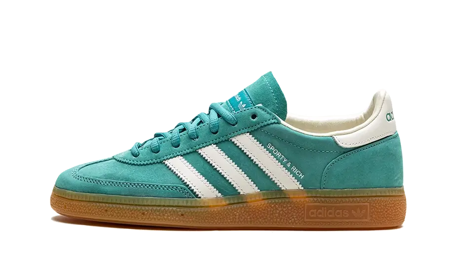 Tenisky adidas Handball Spezial zeleno-biele, pohľad z boku