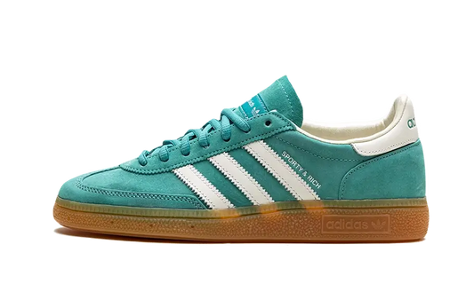 Tenisky adidas Handball Spezial zeleno-biele, pohľad z boku