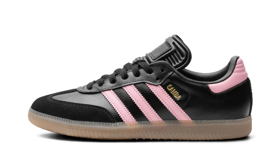 Tenisky adidas samba čierno-rúžové, pohľad z boku