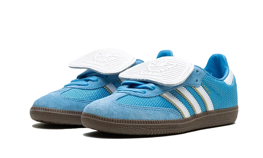 Tenisky adidas Samba modro-biele, pohľad z predu