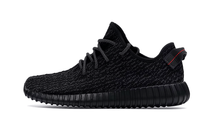 Tenisky Yeezy Boost 350 čierne, pohľad z boku