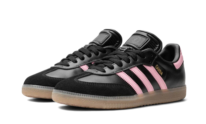 Tenisky adidas samba čierno-rúžové, pohľad z predu