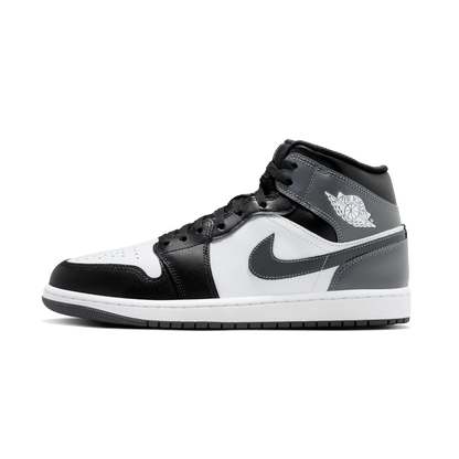 Air Jordan 1 Mid Black White Iron Grey