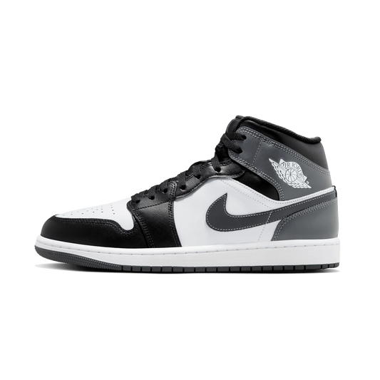 Air Jordan 1 Mid Black White Iron Grey