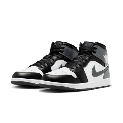 Air Jordan 1 Mid Black White Iron Grey