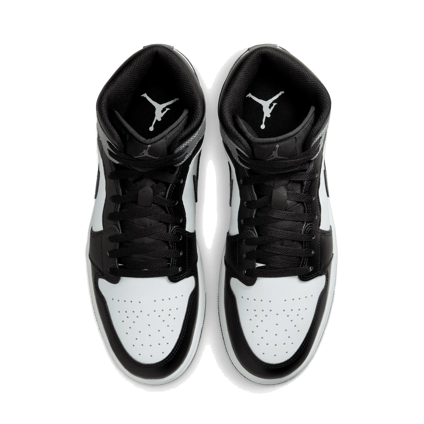 Air Jordan 1 Mid Black White Iron Grey