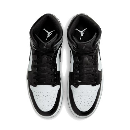 Air Jordan 1 Mid Black White Iron Grey