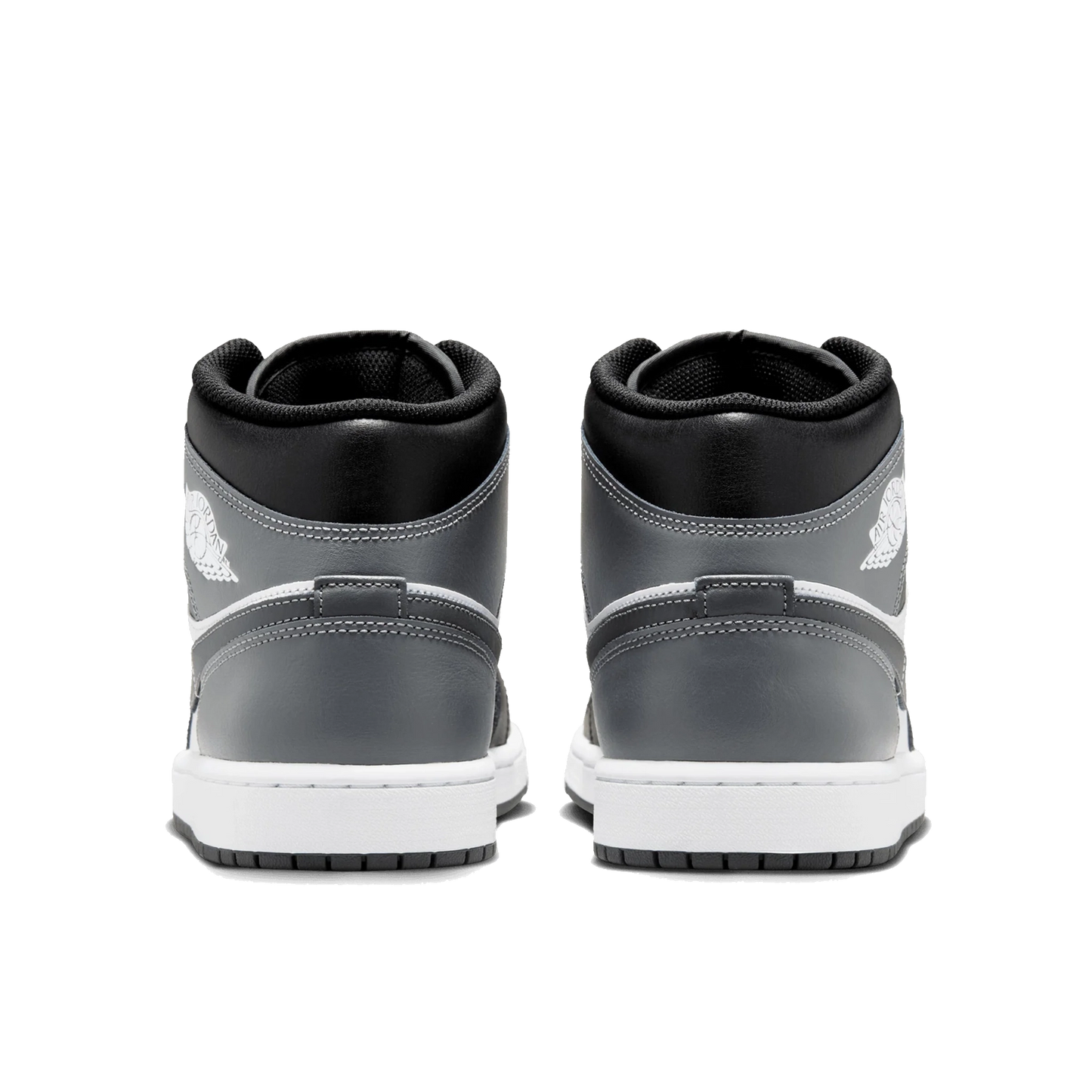 Air Jordan 1 Mid Black White Iron Grey