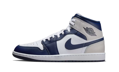 Air Jordan 1 Mid Neutral Grey Midnight Navy