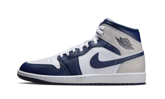 Air Jordan 1 Mid Neutral Grey Midnight Navy