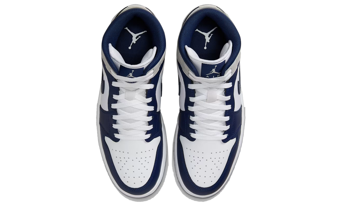 Air Jordan 1 Mid Neutral Grey Midnight Navy